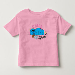 T-shirt Pour Les Tous Petits Cookie Monster Bon appétit Chill