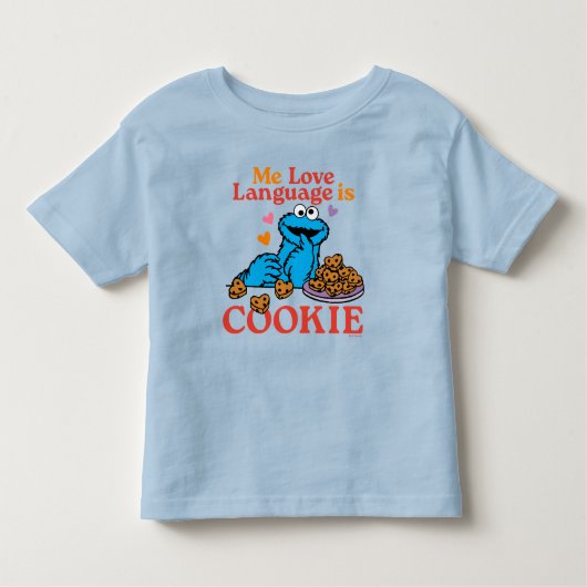 T-shirt Pour Les Tous Petits Cookie Monster | Citation de la Saint Valentin (Devant)