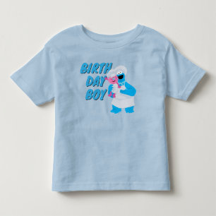 T-shirt Pour Les Tous Petits Cookie Monster et Gonger, garçon d'anniversaire