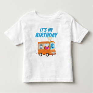 T-shirt Pour Les Tous Petits Cookie Monster Food Truck C'est mon anniversaire