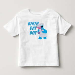 T-shirt Pour Les Tous Petits Cookie Monster & Gonger Anniversaire Garçon