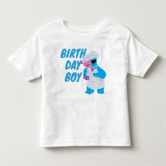 T-shirt Pour Les Tous Petits Cookie Monster & Gonger Birthday Boy (Devant)