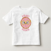 T-shirt Pour Les Tous Petits Cookie Smart Kawaii Rose (Devant)