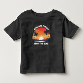 T-shirt Pour Les Tous Petits Cool de voyage sur mesure Sunrise Palm Trees (Devant)