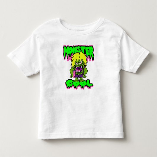 T-shirt Pour Les Tous Petits Cool Monster Enfants (Devant)