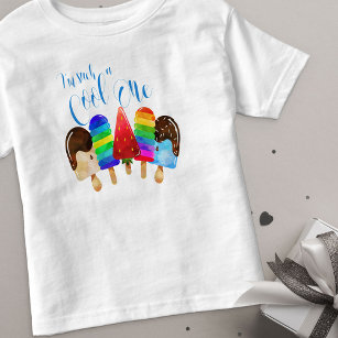 T-shirt Pour Les Tous Petits Cool One Boys 1er Birthday Popsicle