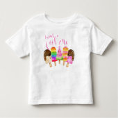 T-shirt Pour Les Tous Petits Cool One Girls 1st Birthday Popsicle (Devant)