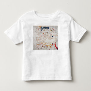 T-shirt Pour Les Tous Petits Copie de carte catalanne de l'Europe, Afrique du