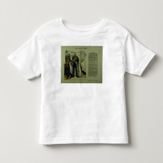 T-shirt Pour Les Tous Petits Copie d'une déclaration de Frederick III (Devant)