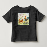 coq personnalisé poussin vie à la ferme tout-petit