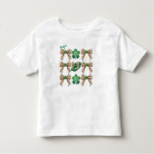 T-shirt Pour Les Tous Petits Coquette Irish Leopard Bows avec des Shamrocks ver (Devant)