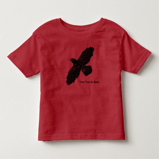 T-shirt Pour Les Tous Petits Corbeau rouge (Devant)