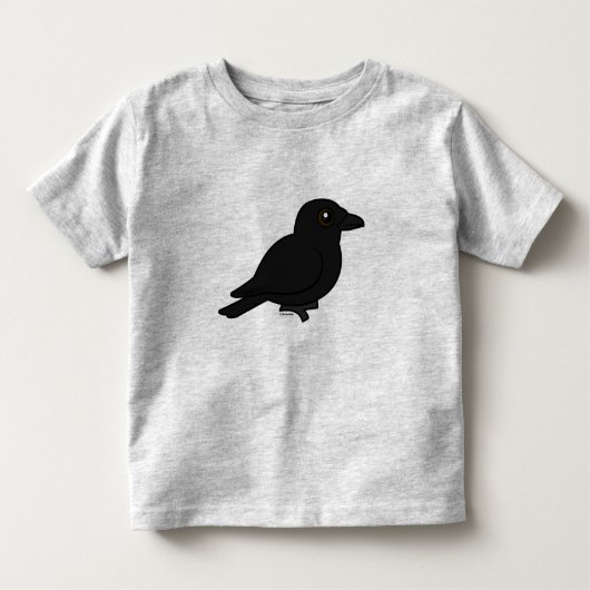 T-shirt Pour Les Tous Petits Corneille américaine de Birdorable (Devant)