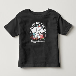 T-shirt Pour Les Tous Petits Cosy Puppy Dreams - Chocolat chaud et Noël