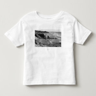 T-shirt Pour Les Tous Petits Côte de Newport, Orégon de vue de plage de