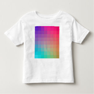 T-shirt Pour Les Tous Petits Couleurs arc-en-ciel colorées Design dégradant