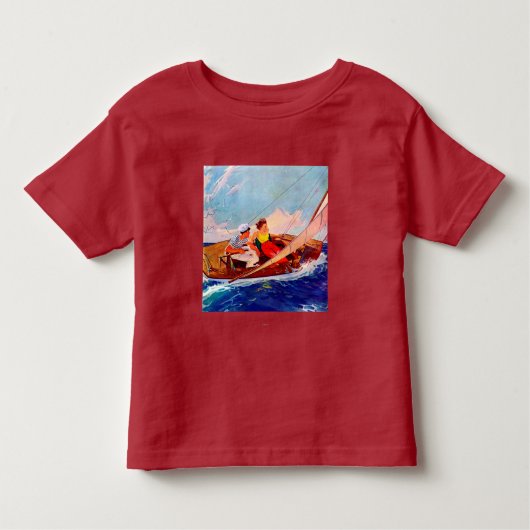 T-shirt Pour Les Tous Petits Couple Sailing par R.J. Cavaliere (Devant)