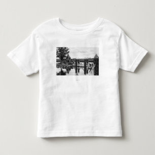 T-shirt Pour Les Tous Petits Courbure, photographie de jardin de roche de