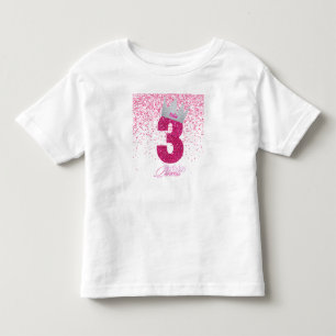 T-shirt Pour Les Tous Petits Couronne de princesse d'anniversaire modifiable po