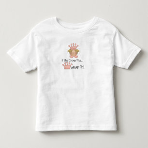 T-shirt Pour Les Tous Petits Couronne princesse blonde
