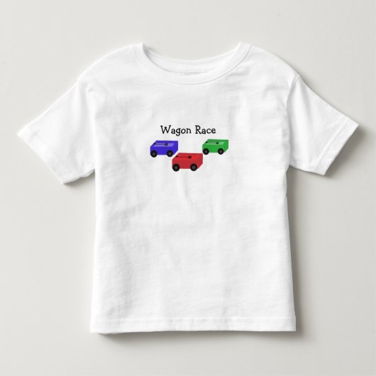T-shirt Pour Les Tous Petits Course de chariots (Devant)