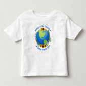 T-shirt Pour Les Tous Petits Coutume Monde Voyage Tournesols Terre Mignonne Vac (Devant)