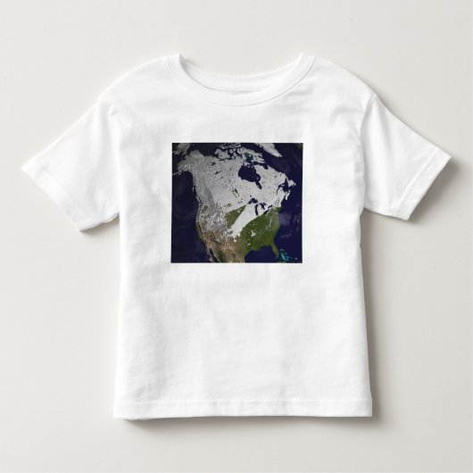 T-shirt Pour Les Tous Petits Couverture de neige d'hiver dans l'hémisphère nord (Devant)