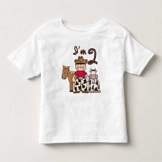 T-shirt Pour Les Tous Petits Cowboy 2e anniversaire (Devant)