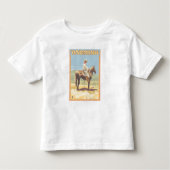 T-shirt Pour Les Tous Petits Cowboy (Vue latérale)Wyoming (Devant)