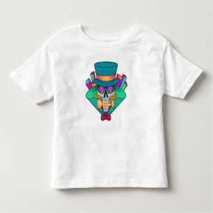 T-shirt Pour Les Tous Petits Crâne aux échecs avec pièce d'échecs Rook