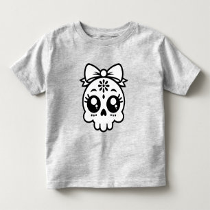 T-shirt Pour Les Tous Petits Crâne avec un nœud