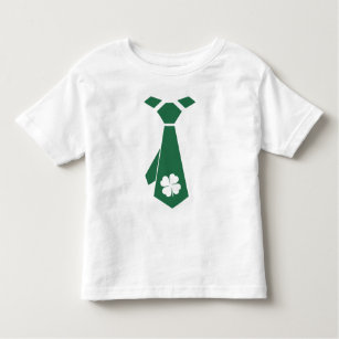 T-shirt Pour Les Tous Petits Cravate amusante Design imprimé St. Patrick's Day