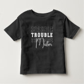 T-shirt Pour Les Tous Petits Créateur de problèmes (Devant)