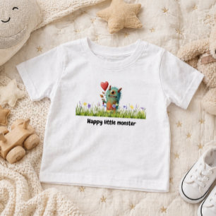 T-shirt Pour Les Tous Petits Création de petit monstre mignon et heureux pour l