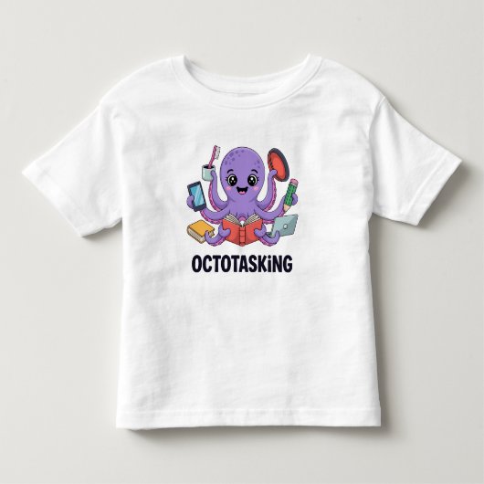 T-shirt Pour Les Tous Petits Création octotâche en mode multitâche (Devant)