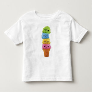T-shirt Pour Les Tous Petits crème glacée