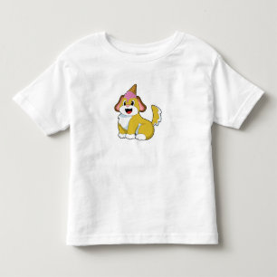 T-shirt Pour Les Tous Petits Crème glacée Chien avec gaufre