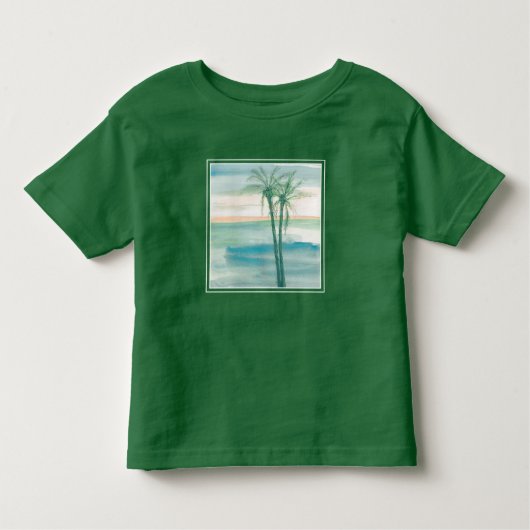 T-shirt Pour Les Tous Petits Crépuscule paisible tropical (Devant)