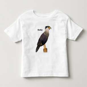 T-shirt Pour Les Tous Petits Crested caracara bird cartoon illustration