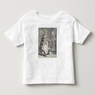 T-shirt Pour Les Tous Petits Cris de Londres : Une trayeuse, c.1759 (stylo et