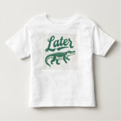 T-shirt Pour Les Tous Petits crocodile (Devant)