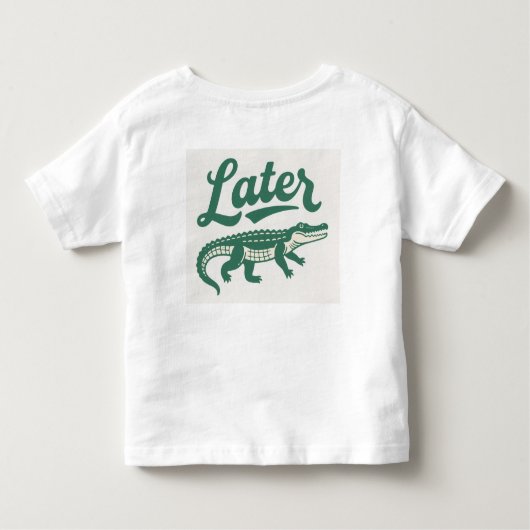 T-shirt Pour Les Tous Petits crocodile (Dos)