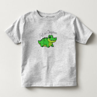 T-shirt Pour Les Tous Petits Crocodile de dessin animé joueur - Doux mais dange