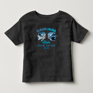 T-shirt Pour Les Tous Petits Croisière aux glaciers d'Alaska, icebergs panorami