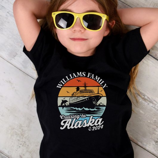 T-shirt Pour Les Tous Petits Croisière vers Alaska Custom Family Matching Group