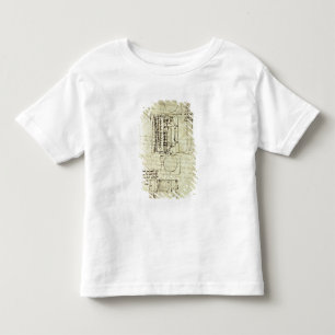 T-shirt Pour Les Tous Petits Croquis de la fosse de coulée pour le cheval de
