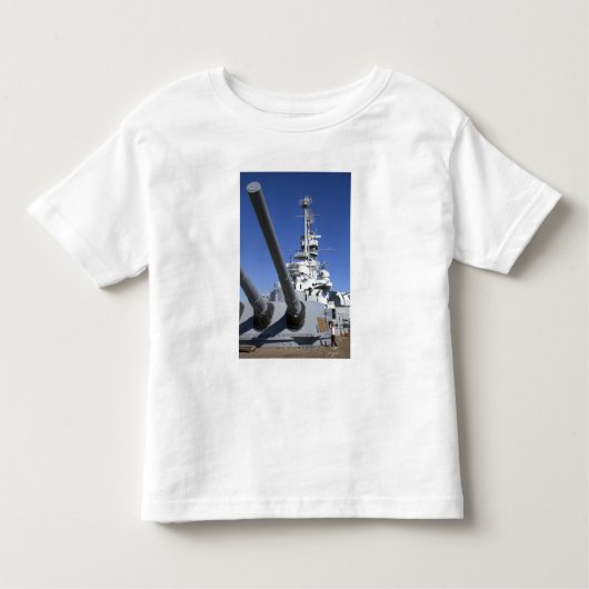 T-shirt Pour Les Tous Petits Cuirassé d'USS Alabama au mémorial de cuirassé (Devant)