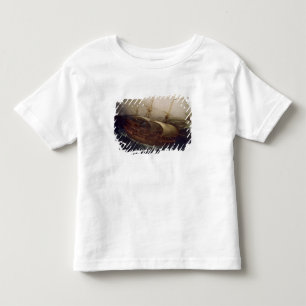 T-shirt Pour Les Tous Petits Cuirassé néerlandais dans une tempête