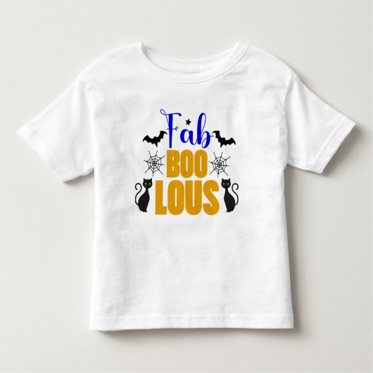 T-shirt Pour Les Tous Petits Cume FABULE Halloween Chat noir (Devant)