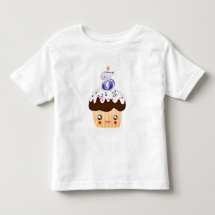 T-shirt Pour Les Tous Petits Cupcake T 3 ans - Bleu